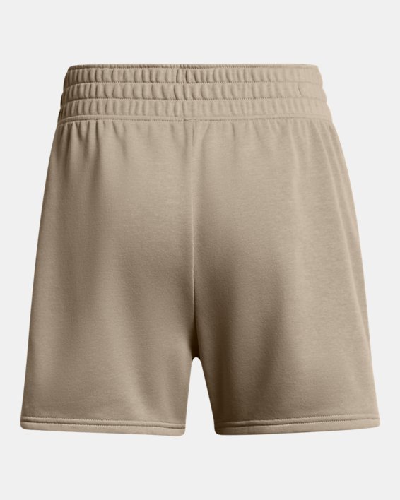 Women's UA Rival Terry Shorts in Brown image number 5